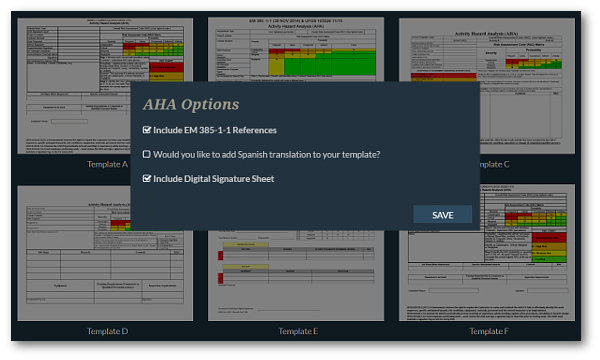 Selecting Templates